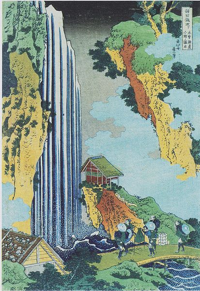 hokusai katsushika waterfall