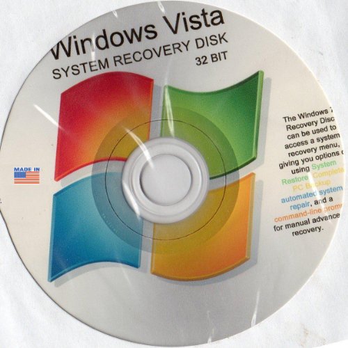 Zenithcom Windows Vista System Recovery Disk Live Boot Cd 32 Bit Dvd Disc Works With Home Basic Home Premium Business And Ultimate From Itc Technologies