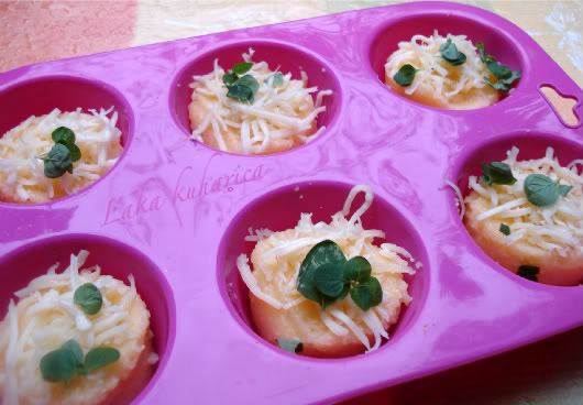 make individual polenta portions
