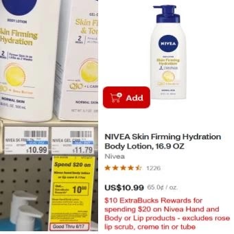 FREE Nivea Body Lotion at CVS