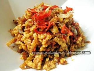  Beragam olahan kuliner berbahan tempe sudah sering menghiasi meja makan kita RESEP SAMBAL TEMPE GORENG KERING