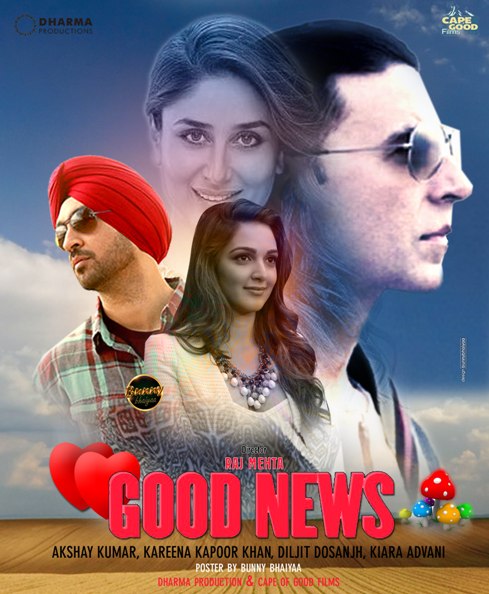 full cast and crew of Bollywood movie Good News 2019 wiki, Kareena, Akshay The Great story, release date, Good News wikipedia Actress name poster, trailer, Video, News, Photos, Wallpaper, Wikipedia