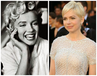 Marilyn Monroe y Michelle Williams