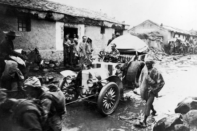 Fotografías de las primeras carreras de automóviles