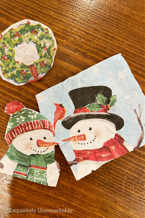 Cut Out Napkins For Decoupage