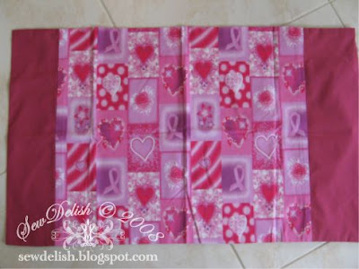 Pillowcase sew shower cap make showercap