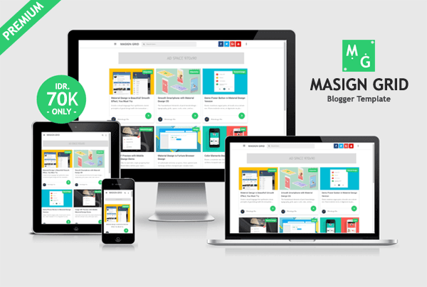 Masign Grid - Responsive Blogger Template