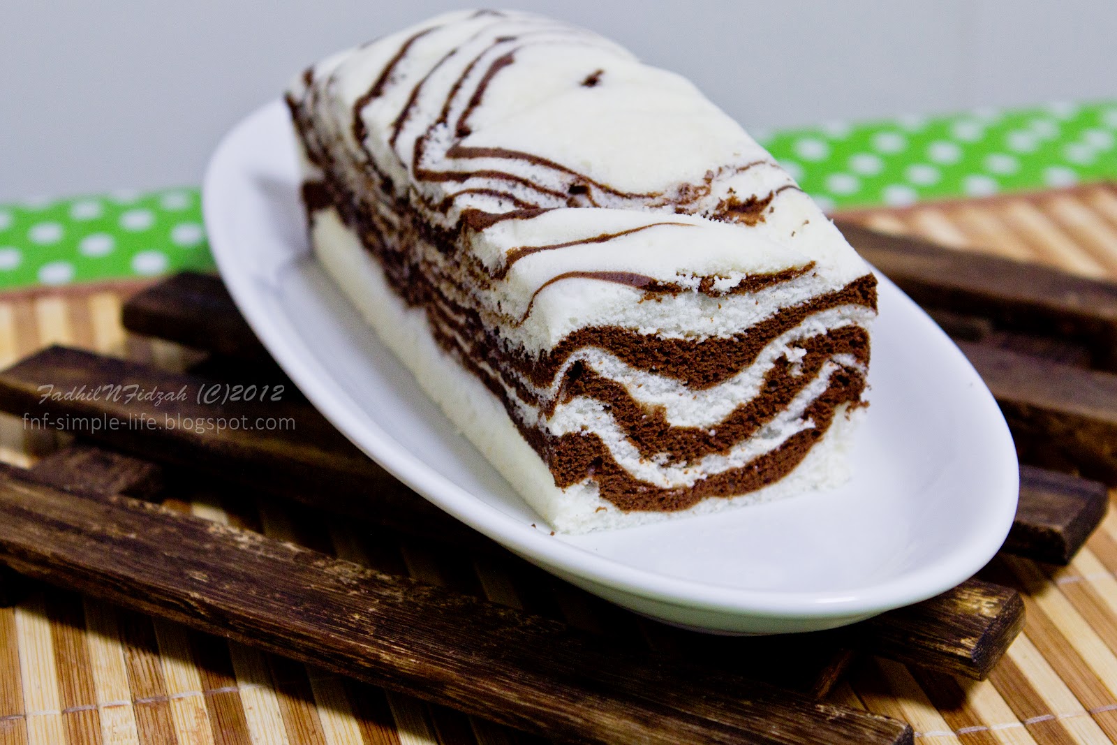 FnF Simple Life: kek kukus marble coklat kuih bom