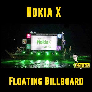 Nokia X Floating Billboards Spotted at Do Darya Karachi 2014
