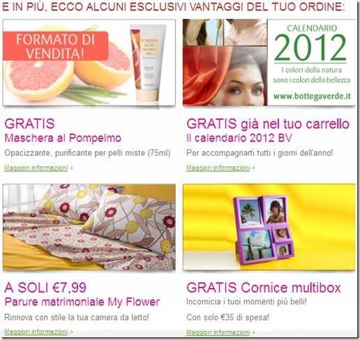 bottega verde 8 gennaio 2012