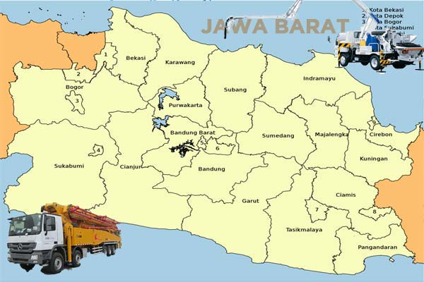Jangkauan Pengiriman Sewa Pompa Beton di Cirebon