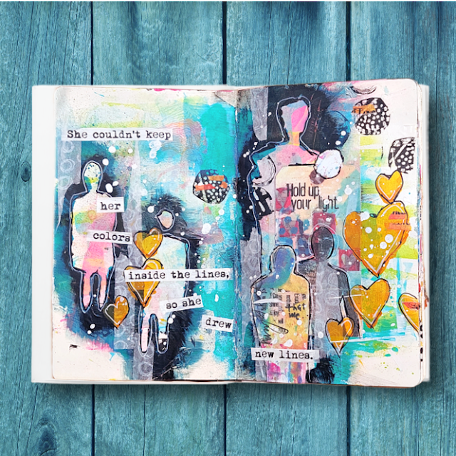 The power of self-expression with "Just for Me" Art Journaling by Lou Sims