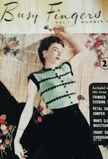 The Vintage Pattern Files: Free 1950's Knitting Pattern - Busy Fingers Vol 1