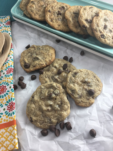 The Cookie of All Cookies recipe is a huge family favorite at my house! The easy recipe combines chocolate chips and toffee bits, into a soft chewy cookie! Chasing Saturdays