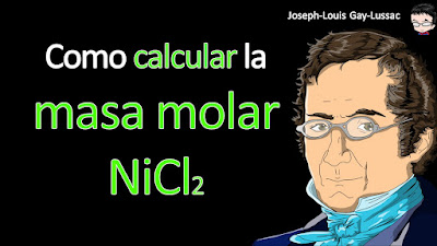 Como calcular la masa molar de NiCl2 a cuatro cifras significativas