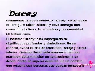 significado del nombre Dacey