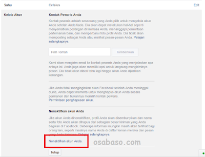 Cara menghapus akun facebook permanen terbaru