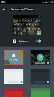 Mengganti tema google keyboard dengan foto