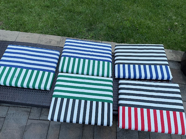 Marie R's Sew4Home Inspired Spun Stripes Pillows & Cushions