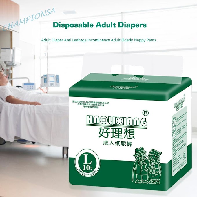 [ champions.th ] ♞ZM-10pcs Adult Diaper Anti Leakage Incontinence Adult Elderly Nappy Pants (L)