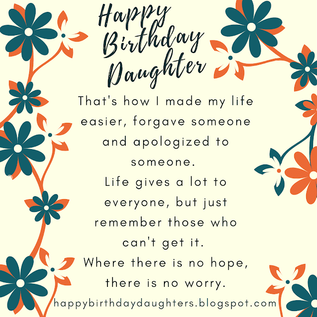 Mother message to daughter birthday