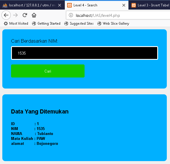 Cara Membuat Form Input Data dan Form Pencarian Data Dengan PHP Dan MySQL