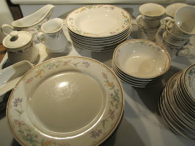 Set of China for just $30 -Vickie's Kitchen and Garden