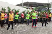 Senam Bersama 5 Pilar di Polres Metro Bekasi Kota