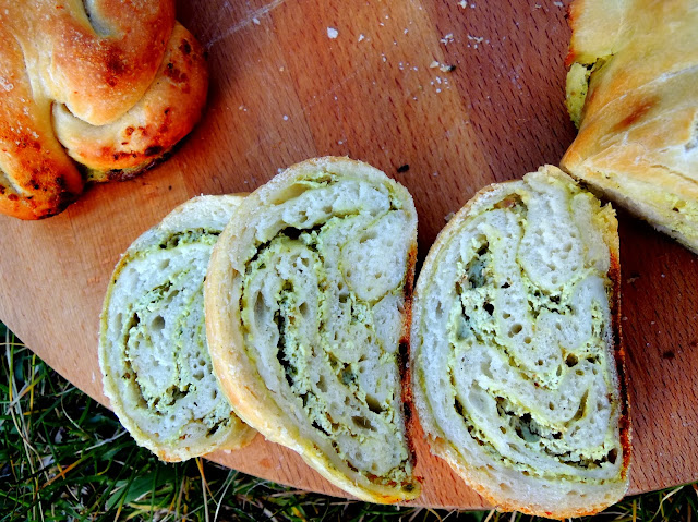 Rustic Pesto and Ricotta Roll