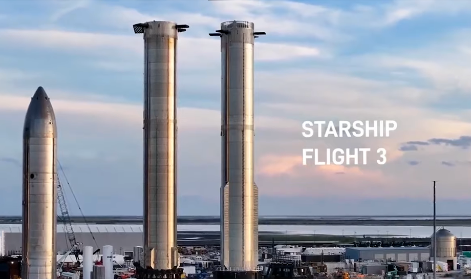 Starship flight 3 is in progress and expected to launch in 2024. SpaceX, 2024.