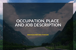 Occupation, Place And Job Description