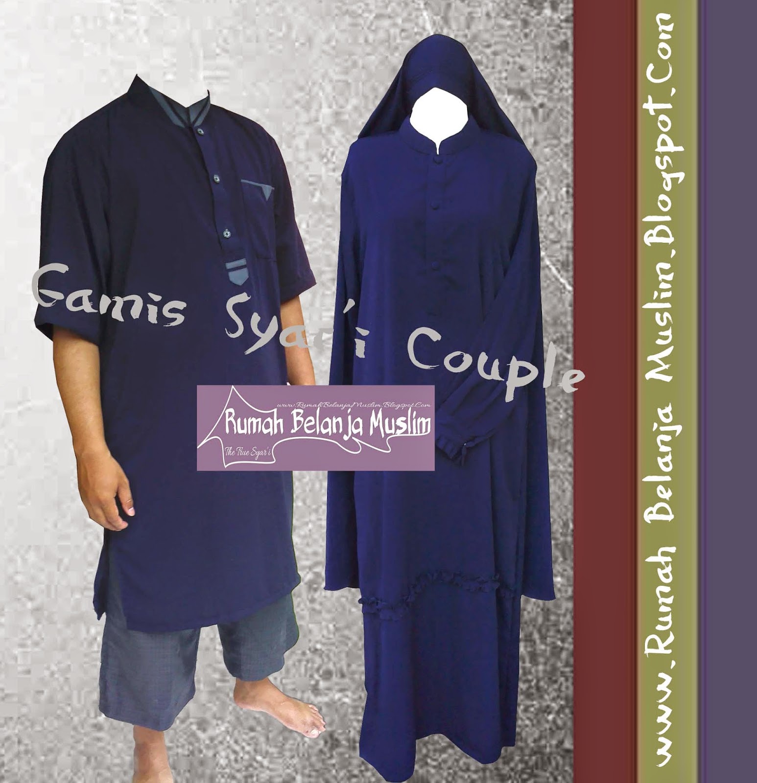 Gamis Syar'i Couple Wolfis