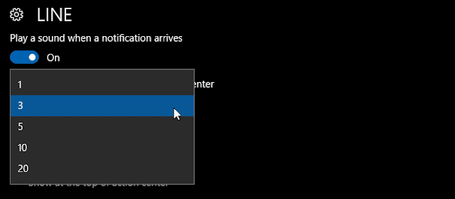 line mengatur jumlah notifikasi windows 10