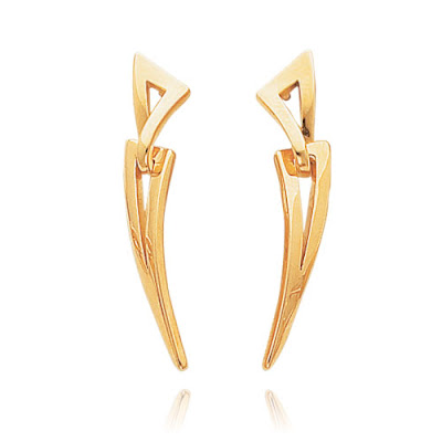 Gold Abstract Earrings