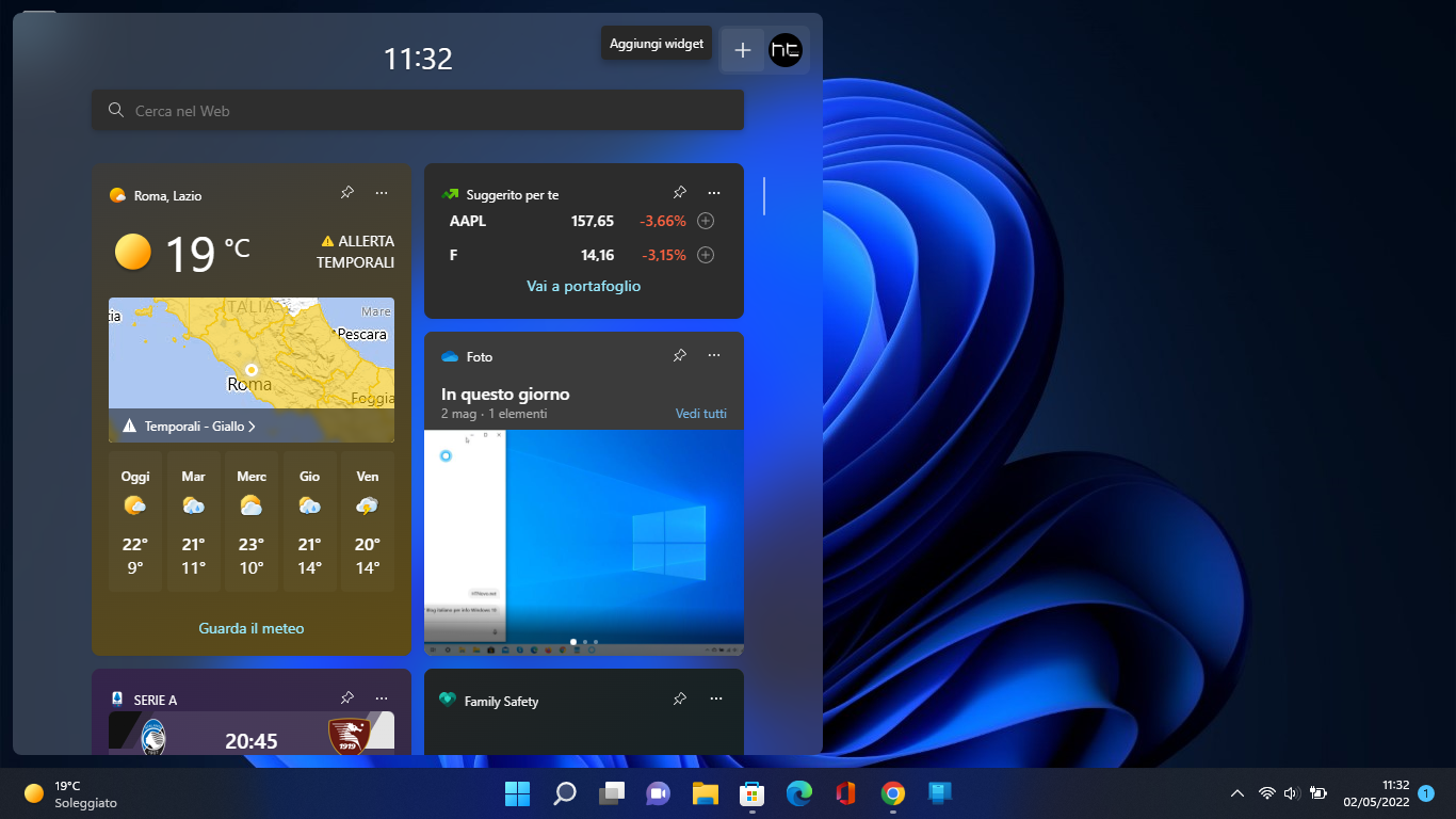 Microsoft aggiorna la UI dei Widget di Windows 11