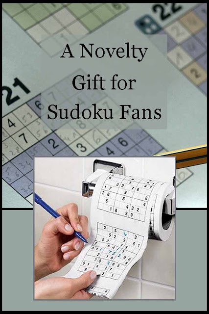 Novelty, gag gift idea for Sudoku and puzzle fans