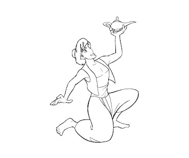 #6 Aladdin Coloring Page