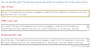 How To Add Link To This Post Widget To Blogger
