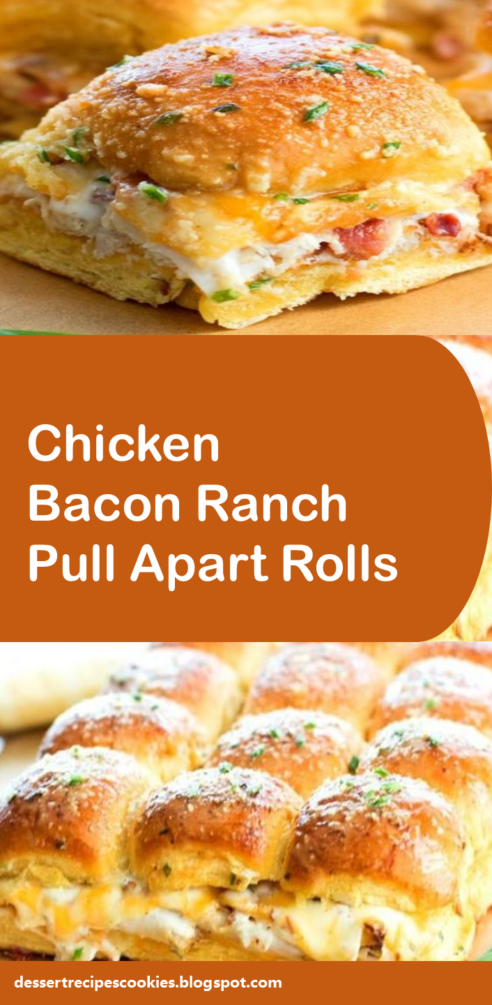 Chicken Bacon Ranch Pull Apart Rolls #pullApartRolls #easyrecipe - When you’re in the mood for something different for á gráb-n-go for lunch or plánning tásty gáme dáy eáts these Chicken Bácon Ránch Pull ápárt Roll