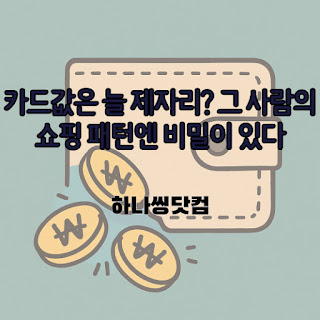 카드값은 늘 제자리? 👉 그 사람의 쇼핑 패턴엔 비밀이 있다