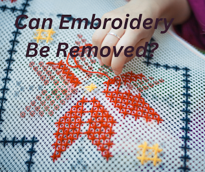 Will Removing Embroidery Leave Holes?