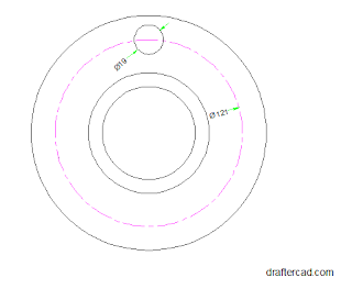 Buatlah lingkaran diameter 19 - Tutorial autocad