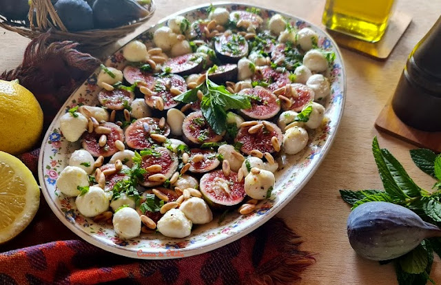 Ensalada de higos y mozzarella