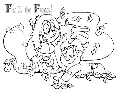 Free Fall Coloring Pages for Kids