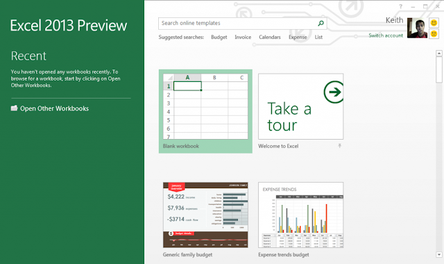 Microsoft Office Excel 2013 Metro UI