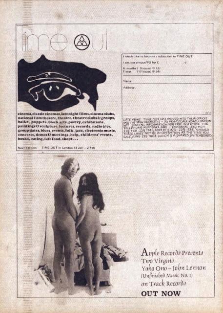 OZ London #17, pagina met advertentie Two Virgins, Yoko Ono - John Lennon