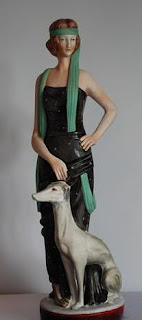 lady with greyhound