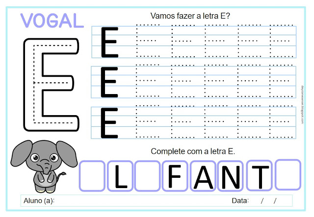 atividades educação infantil alfabeto para imprimir