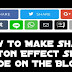 How To Make Share Button Effect Show Hide On The Blog