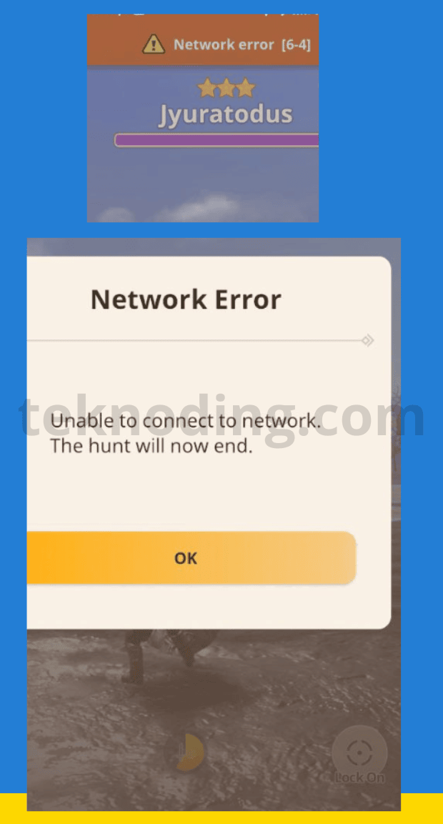 monster hunter now network error 6-4 in monster hunter now